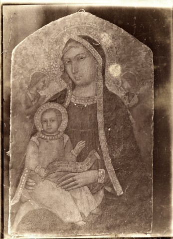 Anonimo — Taddeo di Bartolo - scuola - sec. XIV/ XV - Madonna con Bambino e angeli — insieme